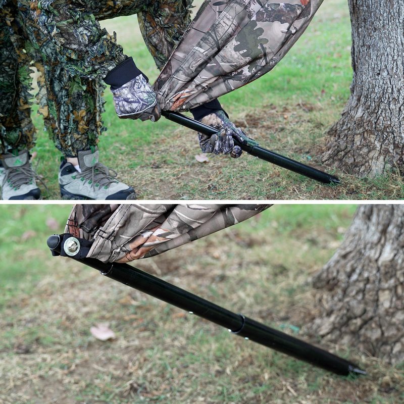 ZAIXIA Camo Tree Chair Hammock Seat Hunting Chair Portable and Light Weight Camping Stool on Tree (Double-Sided)
