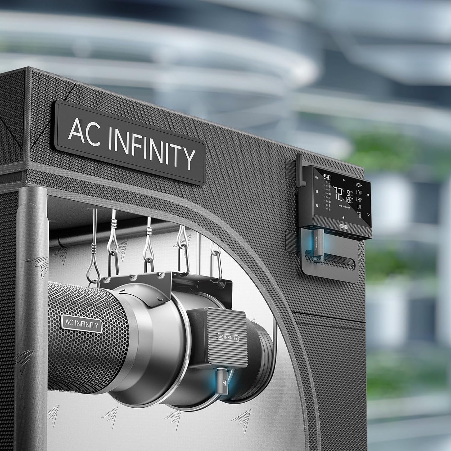 AC Infinity UIS Wireless Transmitter & Receiver Set - 26ft Range, 2.4GHz Connection