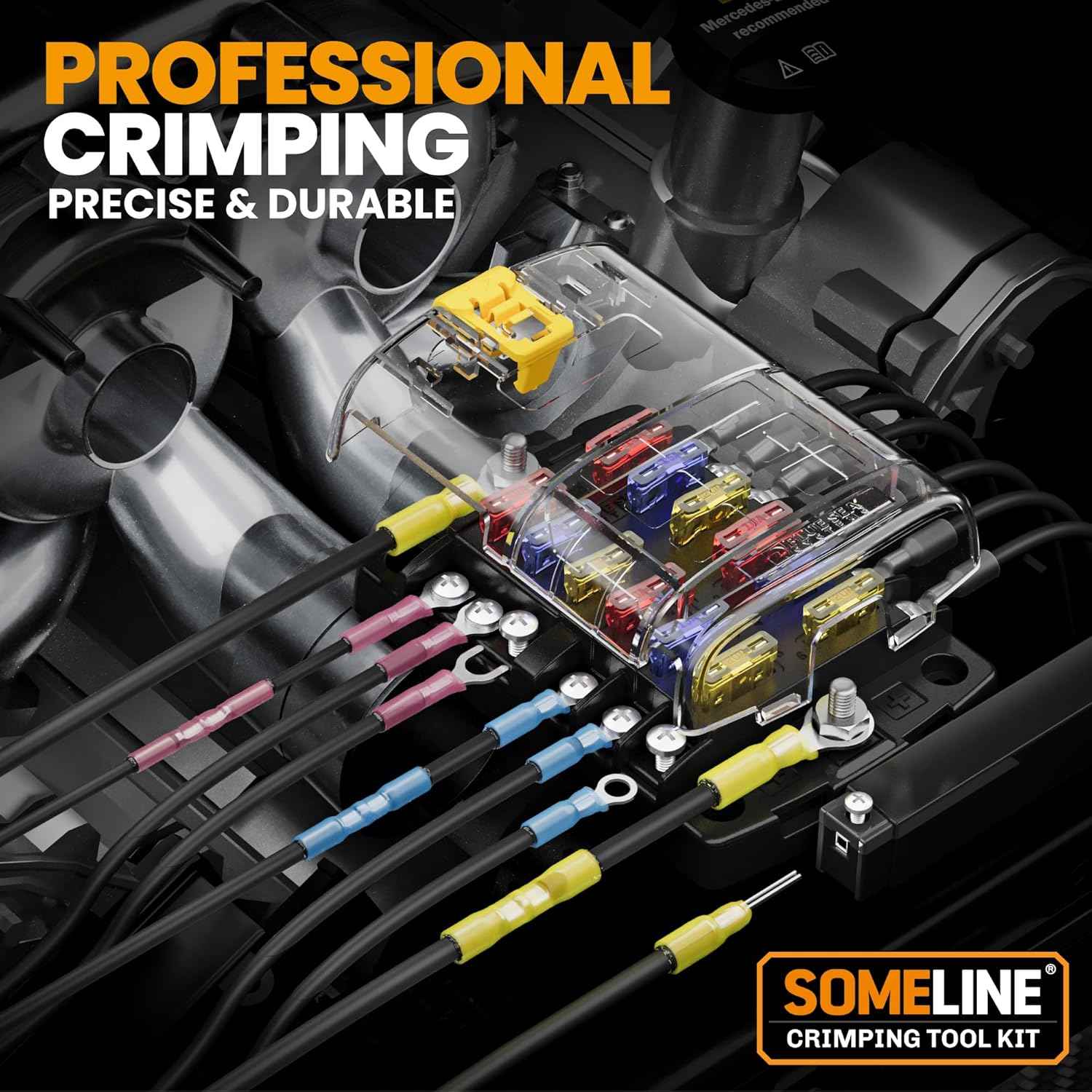 Heat Shrink Connector Crimp Tool Kit - 48 Sizes (22-10 AWG) Marine Grade Wire Connectors & Pliers