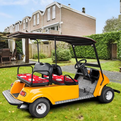 Cinnvoice 2 Pcs Christmas Golf Cart Seat Covers Universal Fit Golf Cart Seat Blanket Towel for 2 Person Seats Lightweight Travel Sports Seating Cushion Decorations Accessories