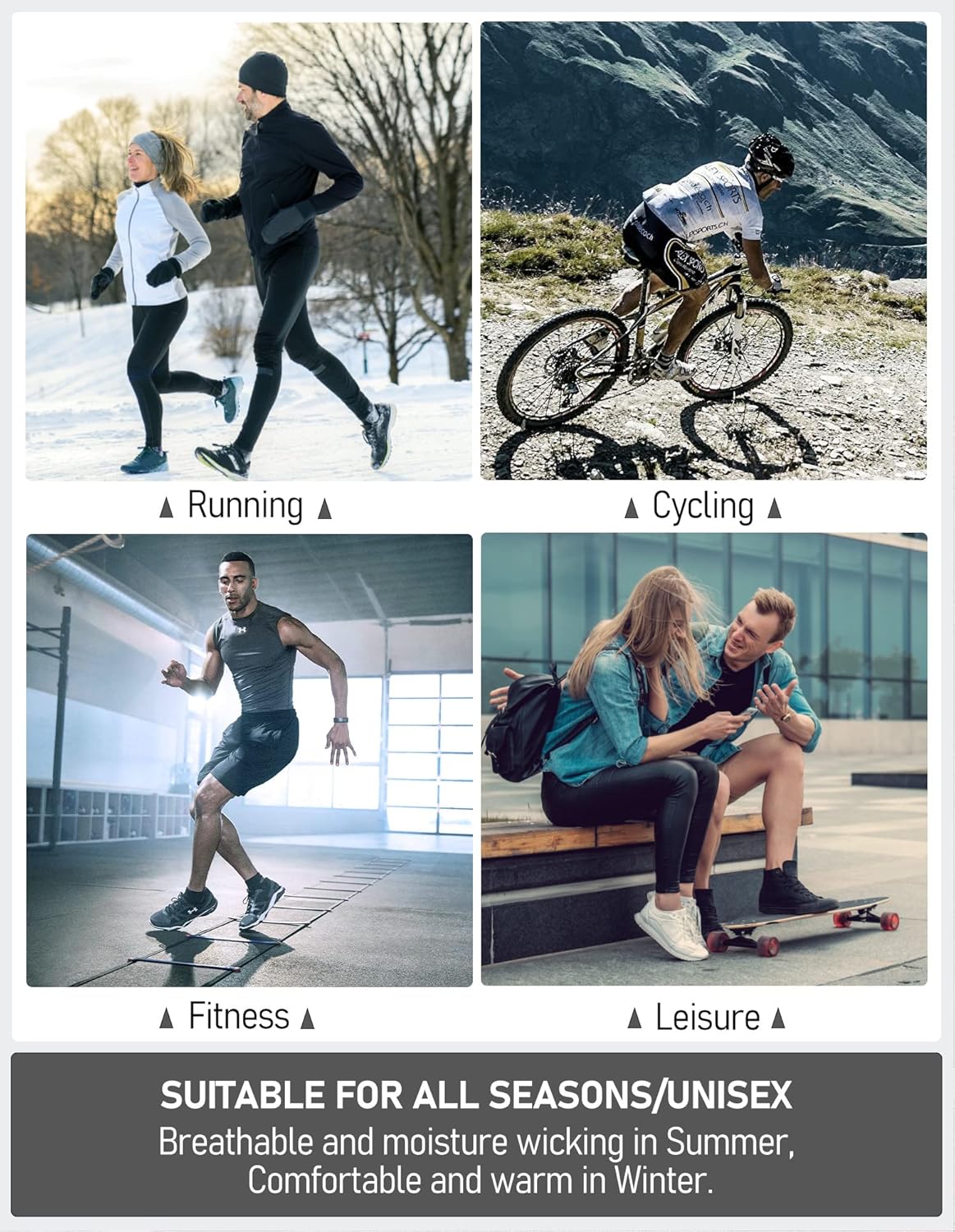 Airacker Ankle Athletic Running Socks - Cushioned & Breathable Low Cut Design | 6 Pairs for Men & Women