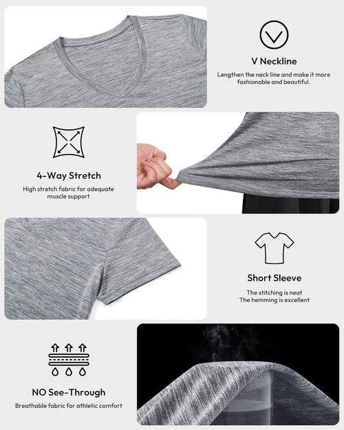 Balennz Workout Shirts for Women - Moisture-Wicking Quick-Dry Athletic Gym Tees | Performance Fit