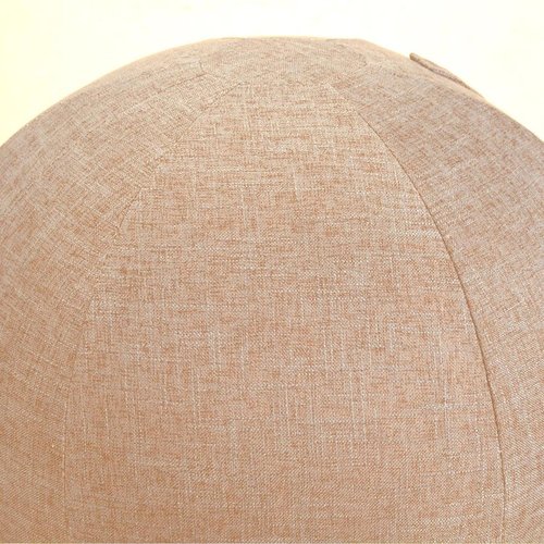 kowaku Ball Cover Exercise Ball Cover with Convenient Carry Handles Storage Balance Ball Cover Birthing Sitting Balls Chair Protector, Beige 55cm