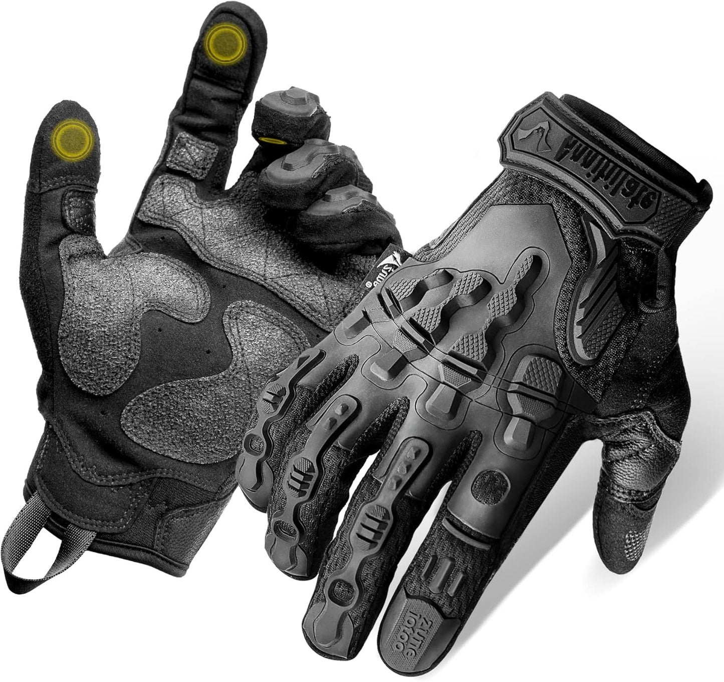 ZUNE LOTOO Tactical Touchscreen Gloves - Kevlar-Lined & TPR Impact Protection | Black/Red/Green/Tan