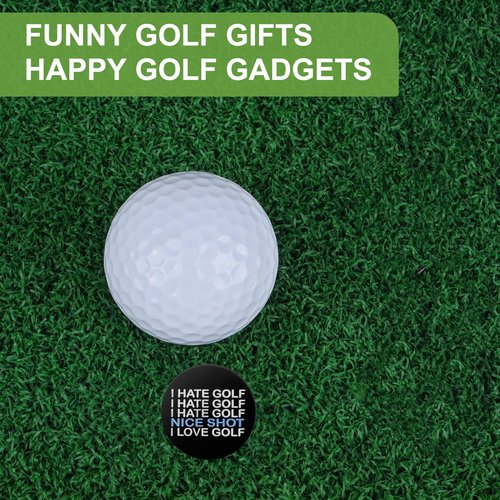 ZZHAO Golf Ball Marker Sets, Funny Golf Accessories, Golf Gifts for Men 25 MM-6Pcs