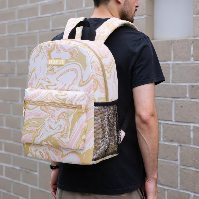 AEROPOSTALE Fieldtrip Unisex Backpack - AE Mens and Womens Bag for Everyday Use - Vanilla Sky