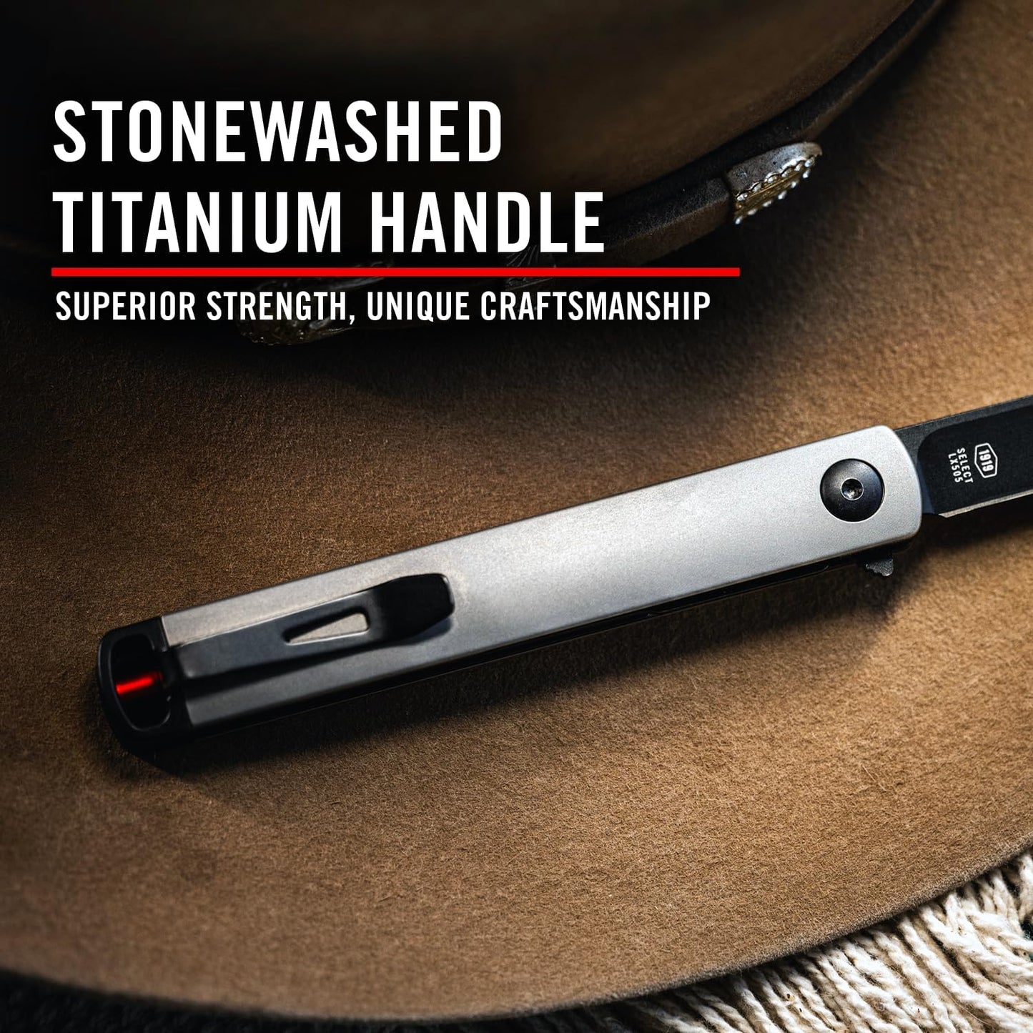 EDC Folding Pocketknife with Tanto Blade | Coast Founder's Collection Gentleman's Knife