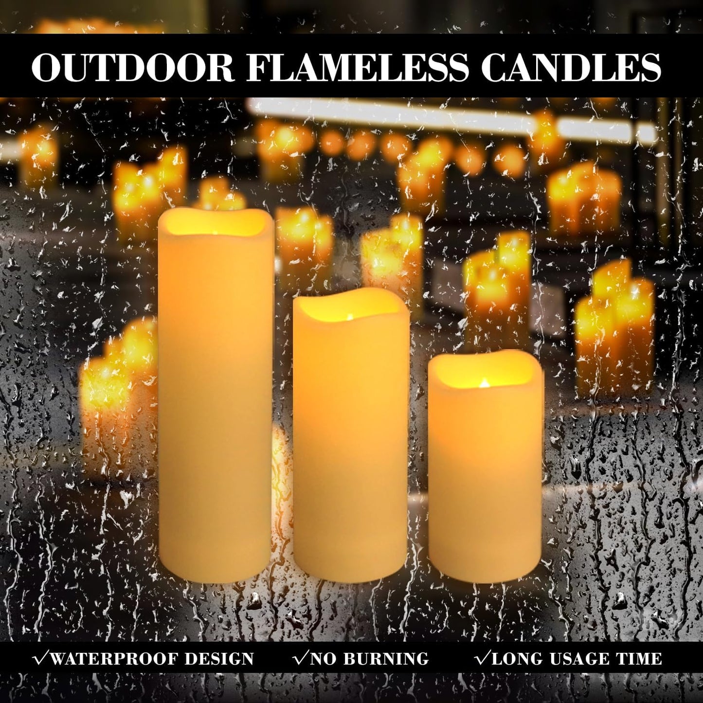 24-Pack Remote Control LED Flameless Candles - 3D Flame Timer Candles for Home, Weddings & Holidays