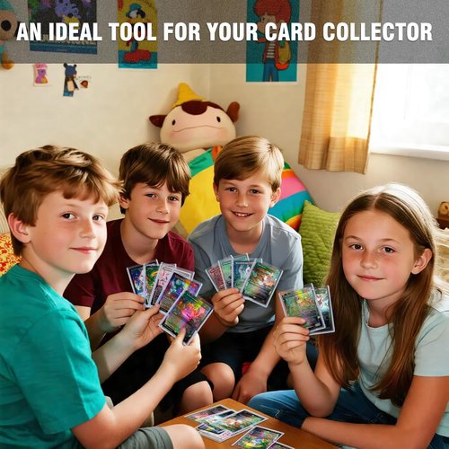K KNODEL Card Sleeves - 3" x 4" Hard Plastic Protectors for Baseball & Football Cards (200 Count)