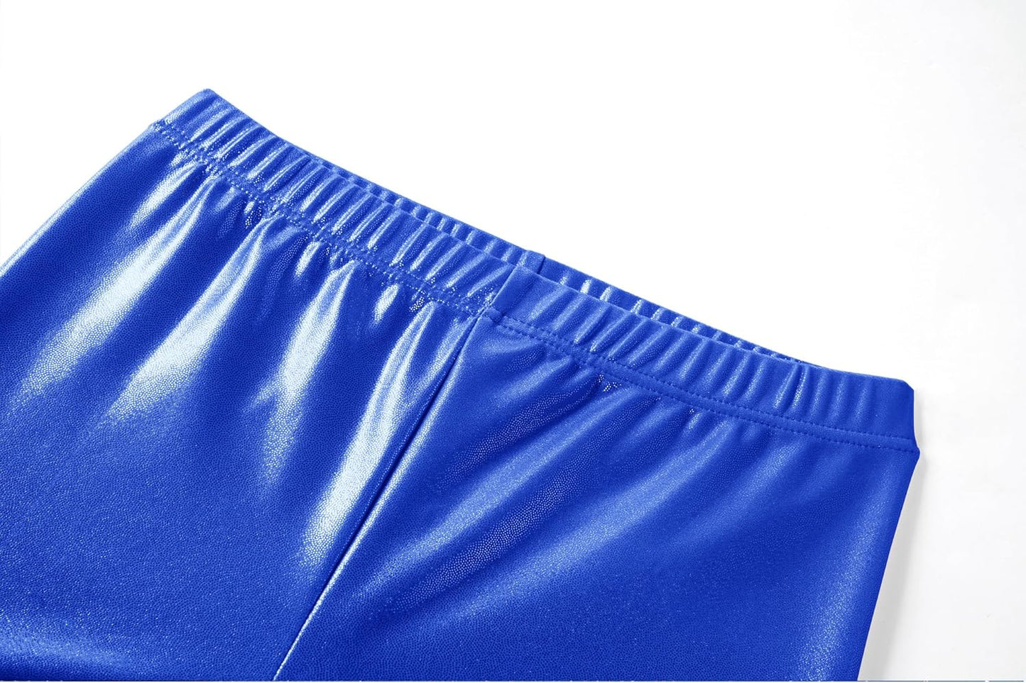 Zaclotre Gymnastics Leotards for Girls - Sparkly Sleeveless Hollow Back Unitard with Gym Shorts Combo