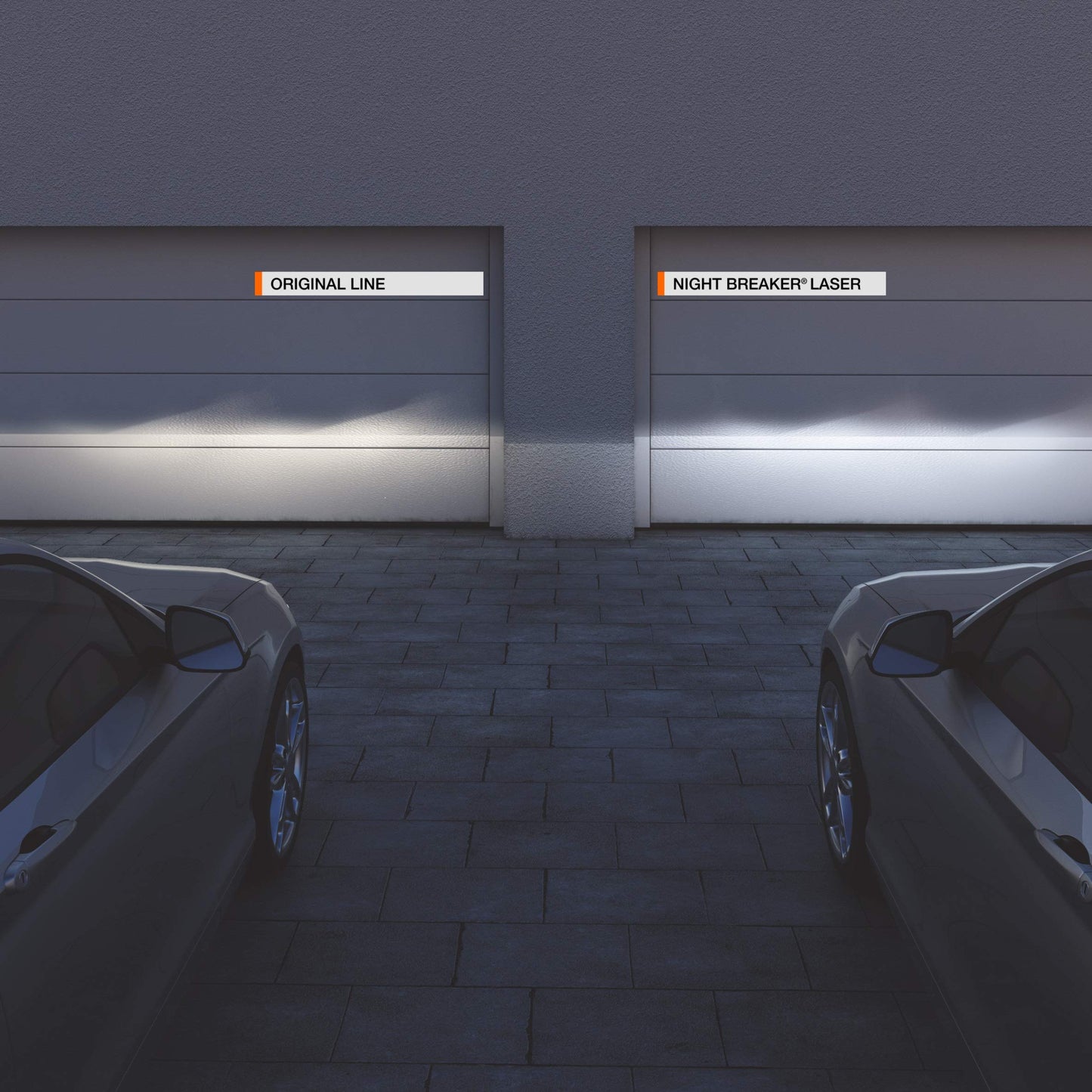 OSRAM NIGHT BREAKER LASER H4, +150% Brighter Halogen Headlight Lamp, 64193NL-2HB, 12V, Hanging Folding Box (2 Lamps)