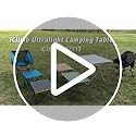iClimb Nature Large Ultralight Folding Camping Table - Compact & Waterproof