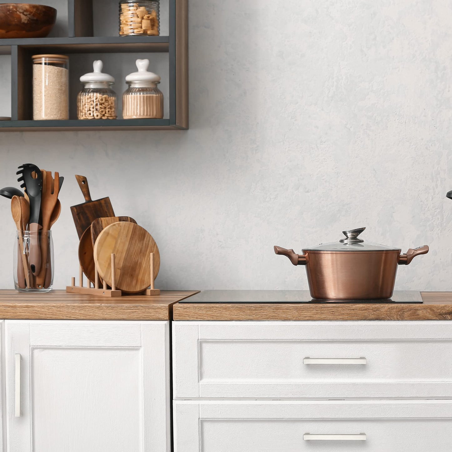 Ravinte 40 Pack 5 Inch Kitchen Square Cabinet Handles Brushed Nickel Drawer Pulls for Cupboard Hardware