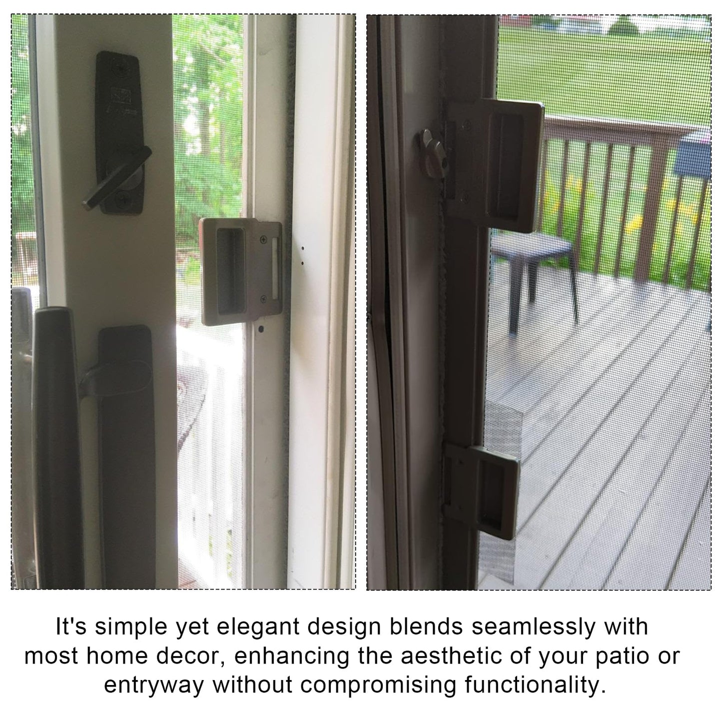 Screen Door Handle Kit for Andersen Doors, Sliding Screen Door and Latches Pull Handle Replacement Parts Fit for Anderson A-Series Gliding & Hinged Patio Doors from 1982 to Present Windows Hardware