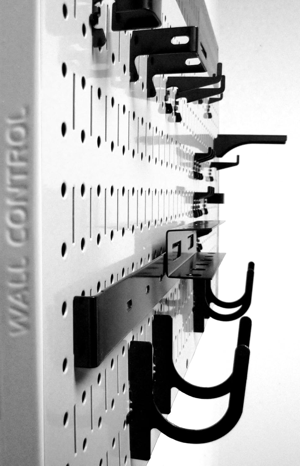 Galvanized Steel Pegboard Rack - 2 Pack 32” x 16” Metallic Tool Storage Panels