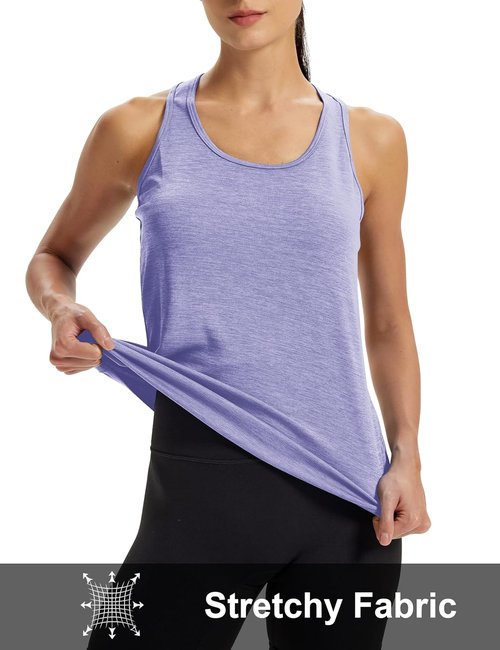 MAGCOMSEN Women's Athletic Tank Top - Sleeveless Racerback Yoga & Gym Sportswear | Perfect for Workouts