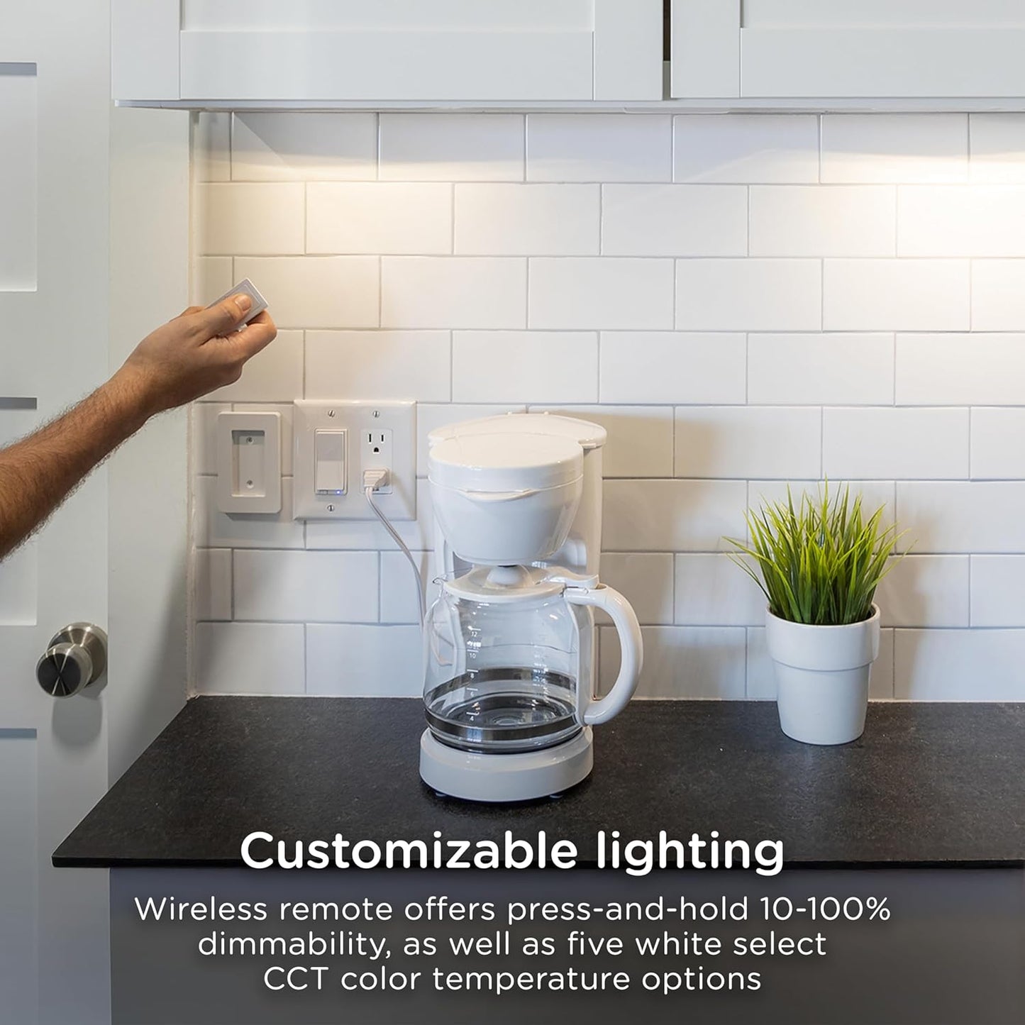Enbrighten 24-Inch Dimmable Under Cabinet Lights - 1560 Lumens, 5 White Settings, Linkable Kitchen Lighting