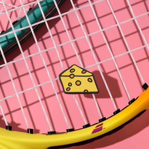 Racquet Inc. - Tennis Racket Vibration Dampeners - Shock Absorbing, Reduces String Vibration for Better Control & Comfort - Universal Fit for All Racquets - 2 Pack (Cheese)