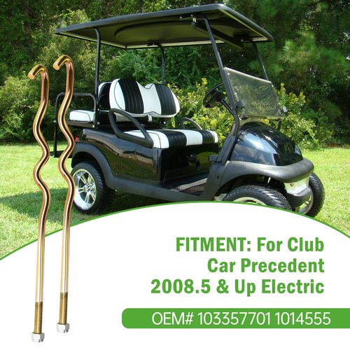 10L0L Golf Cart Battery Hold Down Rods for Club Car Precedent Electric Years 2008.5 - Up Electric with Clutch Puller OEM 1033577-01 103374801 (2-Pack)