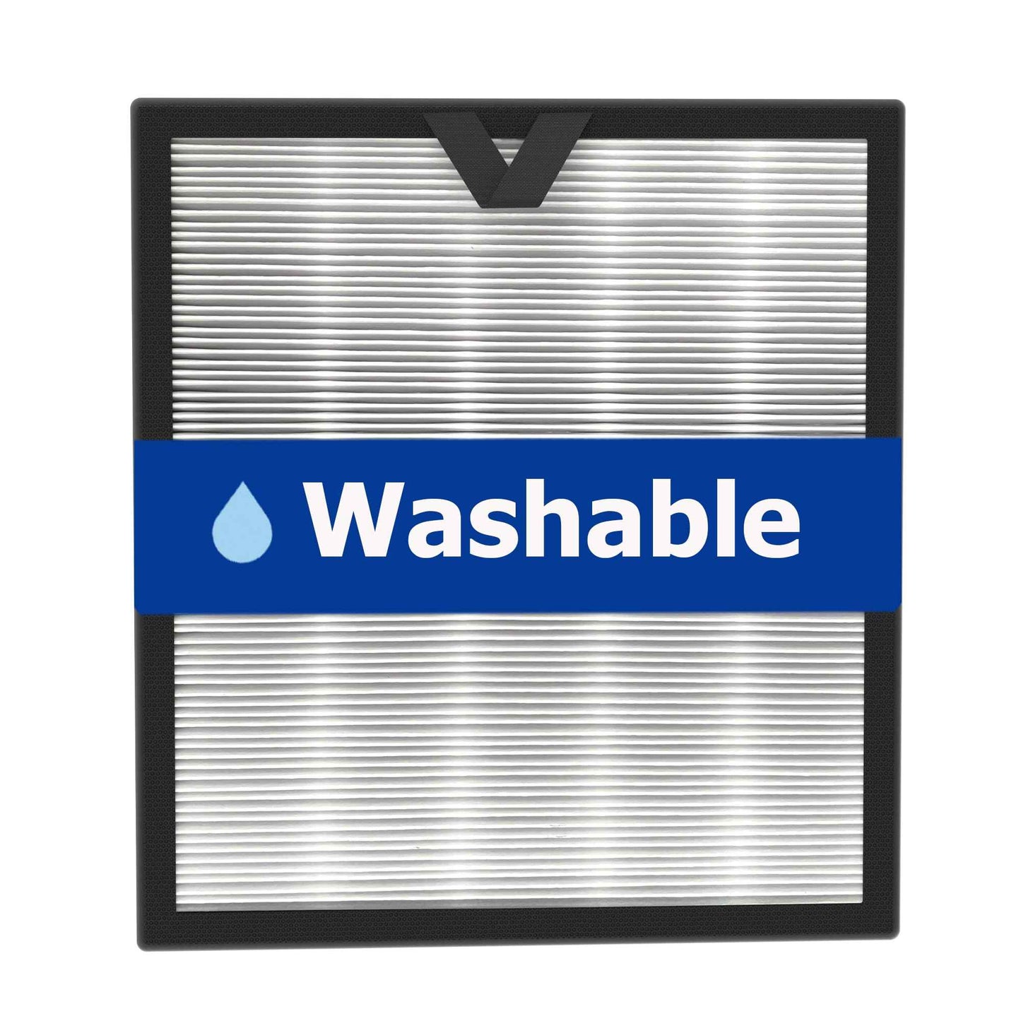 Vegebe Vital 100S 𝐖𝐚𝐬𝐡𝐚𝐛𝐥𝐞 Replacement Filter Fit for Levoit Vital 100S / 100S-P Air Purifier, H13 HEPA with High-Efficiency Activated Carbon, Part # Vital 100S-RF