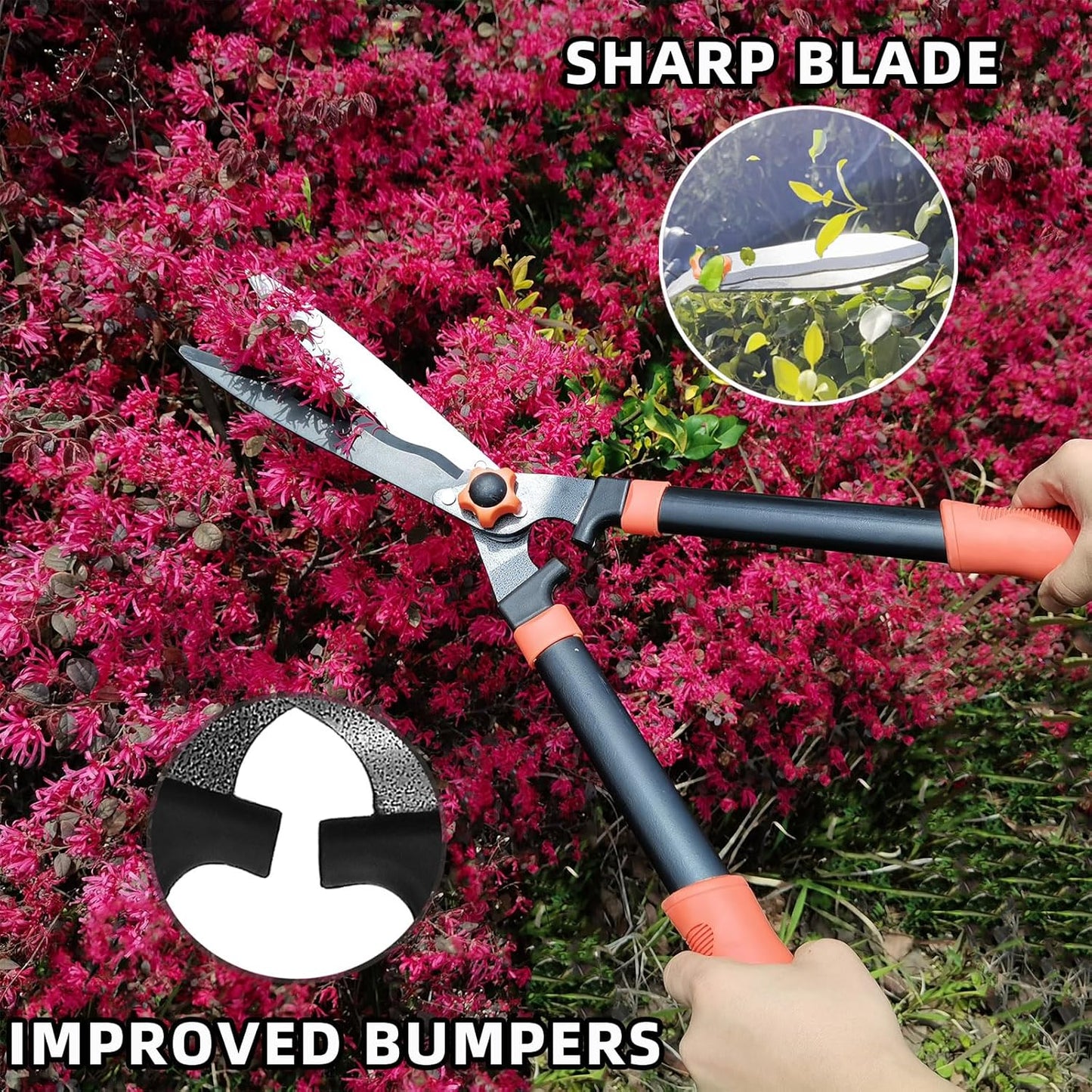 Heavy Duty 3-Piece Lopper & Pruner Set - Professional Hedge Shears for Garden & Yard Care