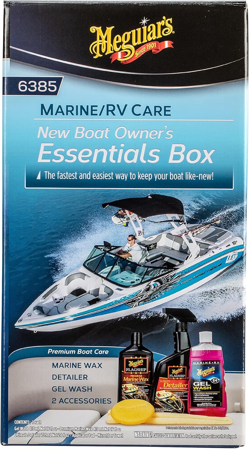 Meguiar's Boat Cleaning Kit - Premium Marine-Grade Essentials for Your Boat or RV