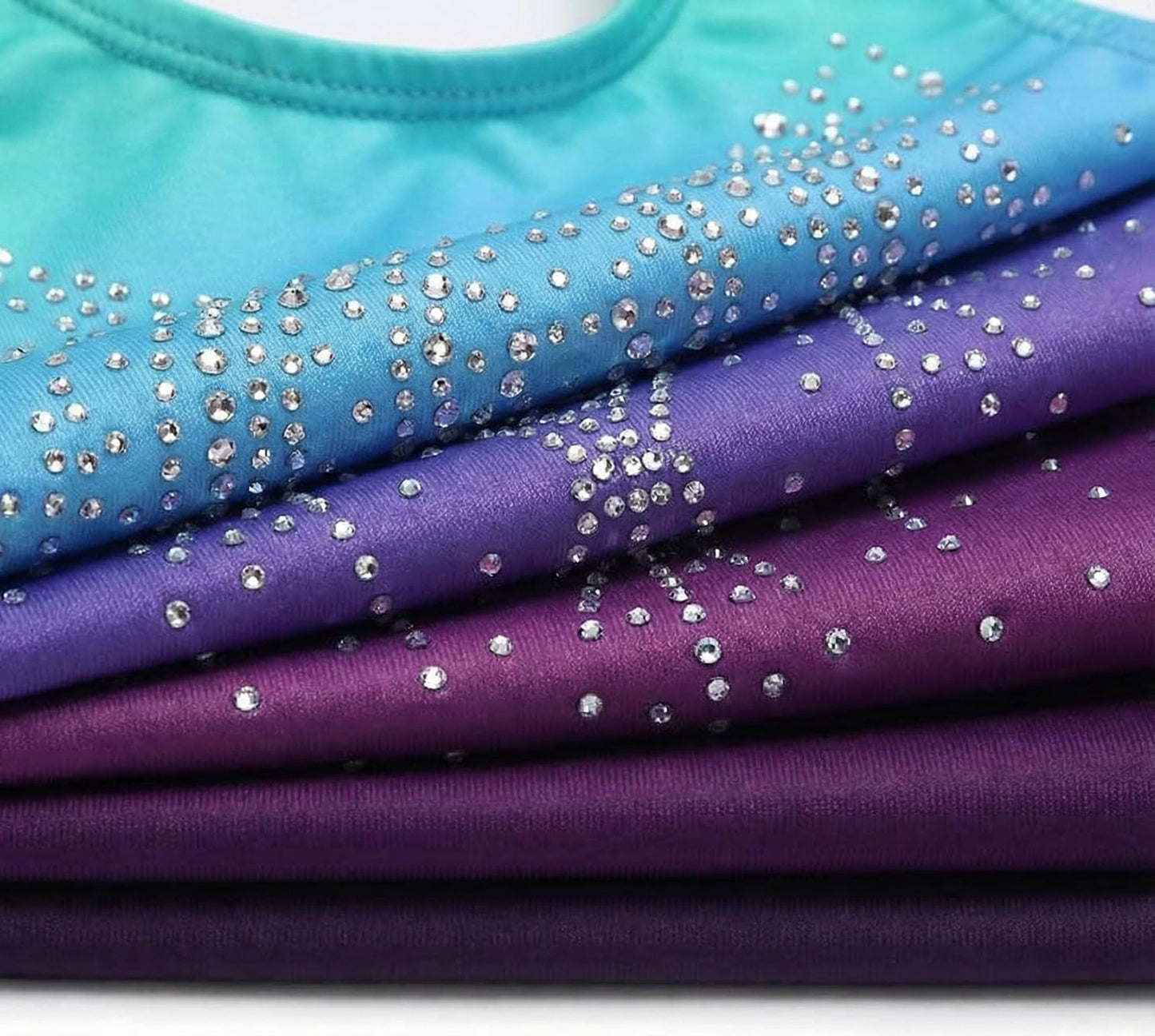 Zaclotre Kid Girls Gymnastic Leotard Sparkly Shiny Diamond Ballet Dance One Piece Outfit