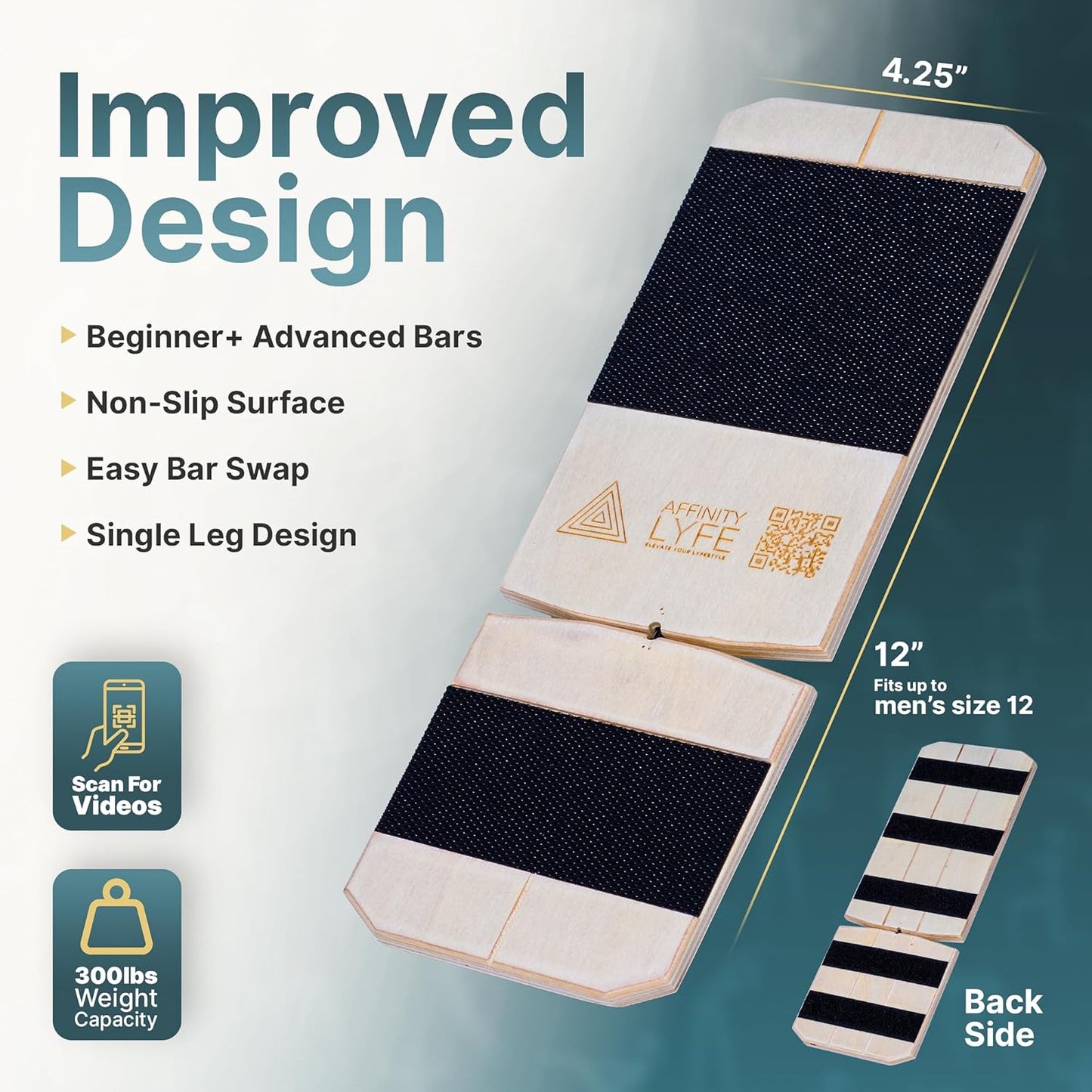 Skiennix Ankle Strengthener - Balance Trainer for Physical Therapy | 2 Difficulty Levels, Mobility Board for Injury Recovery