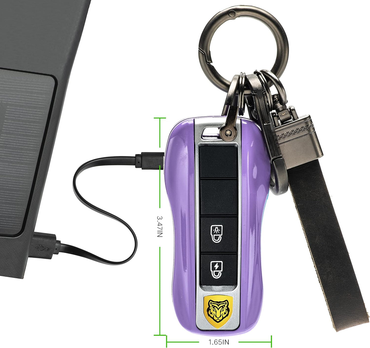 Skiennix Rechargeable Stun Gun - Self-Defense with LED Flashlight for Women | Compact & Powerful