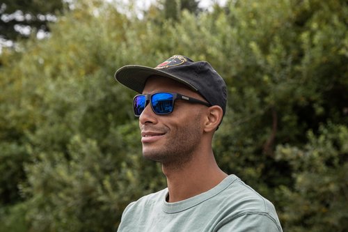 Suncloud A-Team Polarized Sunglasses,Black/Polarized Blue Mirror,One Size