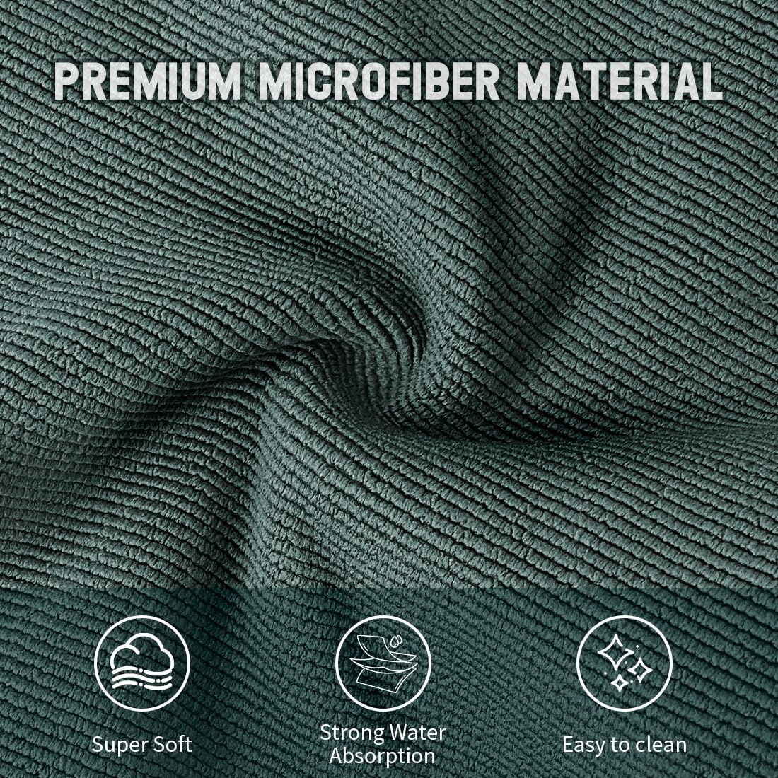 CAFEMASY Barista Towels Espresso Machine Accessories - 4 Pack Premium Absorbent Barista Cloth 8"x 8" Microfiber Coffee Machine Steam Wand Cleaning Rag Coffee Towel for Espresso Bar