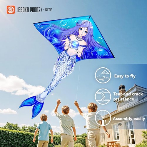Forest Kites | Easy-to-Fly Beach Kites for Kids & Adults | Includes 328ft String - Fun Gift for Ages 4-8