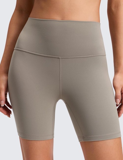 CRZ YOGA ButterLuxe Biker Shorts - High Waisted Spandex for Women | 6" Length, Perfect for Running & Yoga