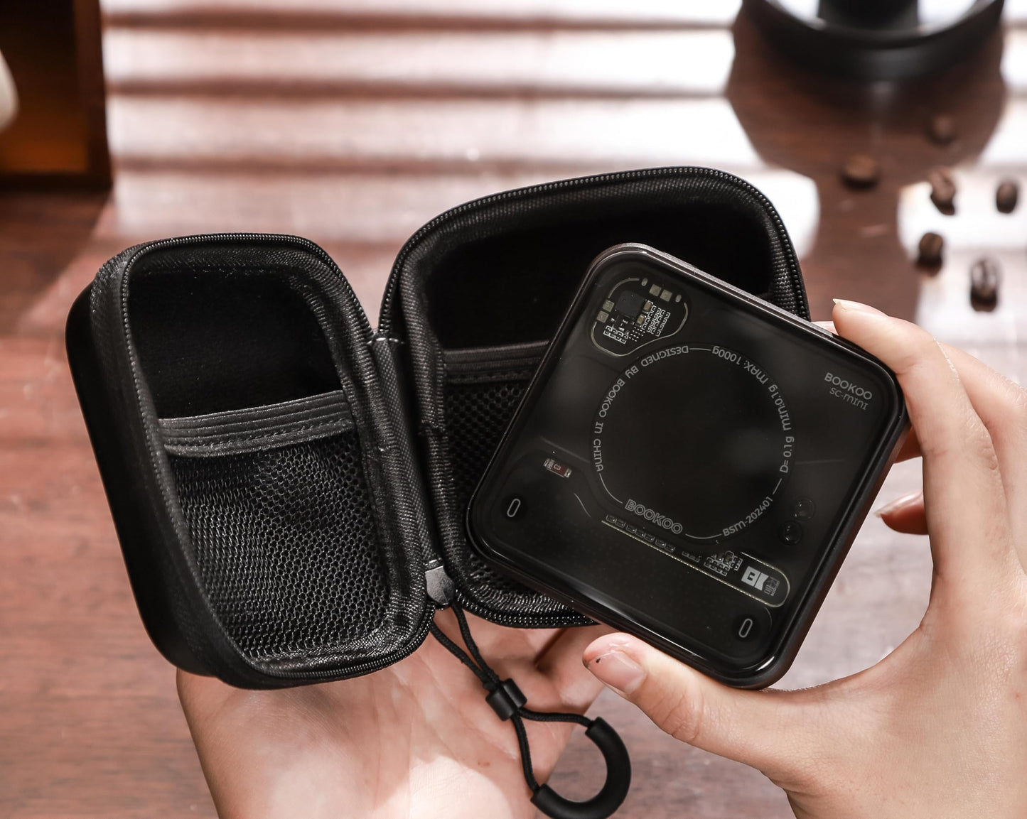 BOOKOO Themis Mini Coffee Scale Case Only for BOOKOO Coffee Scale Mini Coffee Scale Storage Bag Espresso Super Mini Coffee Scale Bag with Themis Mini Scale Protector Screen Cleaning Kit