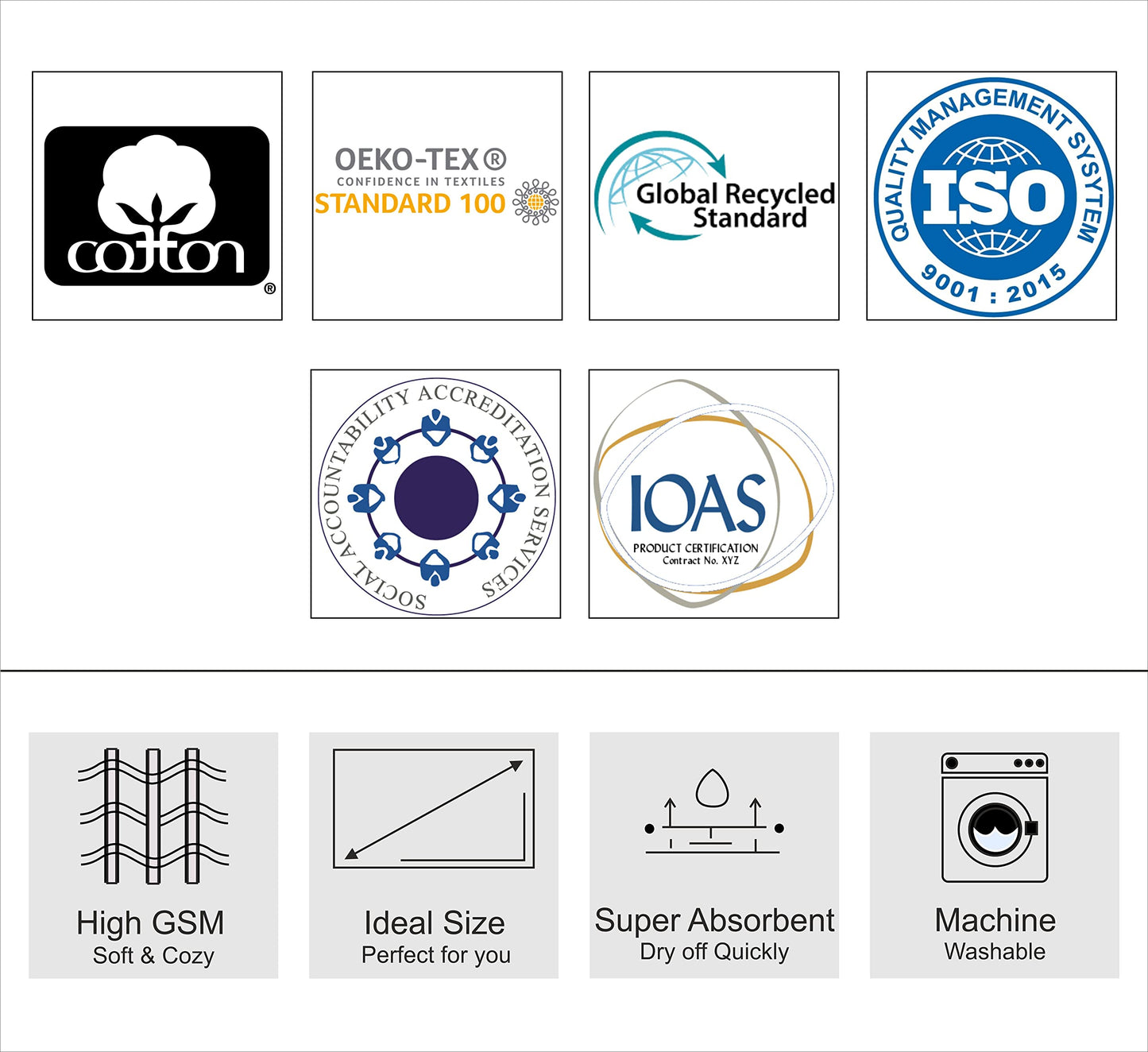 COTTON CRAFT Large Beach Towel - 2 Pack -30 x 60-100% Cotton Terry - Pool Picnic Bath Party - Colorful Absorbent Light Weight Quick Dry Easy Care - Plush Super Soft Luxury Gift - 450 GSM- Cabana Blue