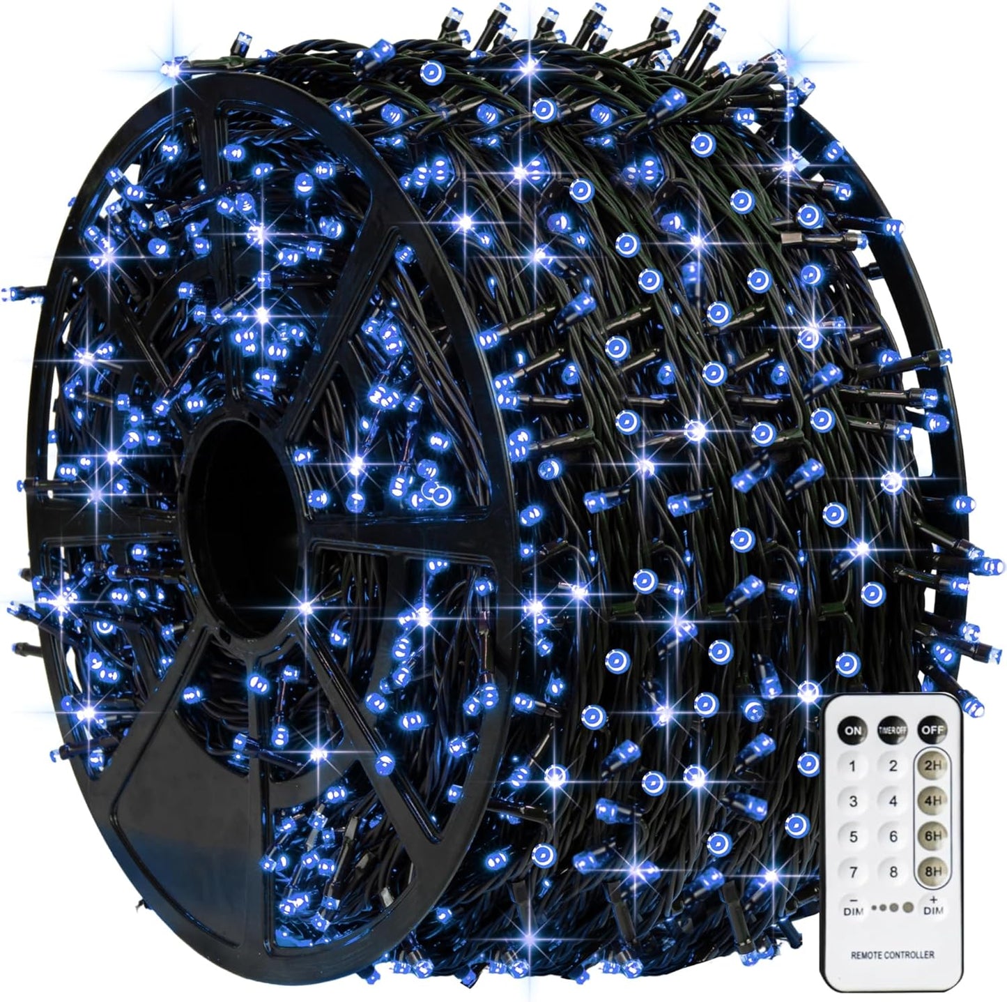 1000 LED Halloween String Lights 328FT - Waterproof Outdoor & Indoor Decor with Remote, 8 Modes - Purple & Orange for Parties & Yard