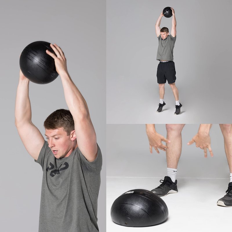 REP Weighted Slam Balls | 15 lb | Exercise and Fitness Balls for Strength Training, Soft Rubber Grip, Non-Bounce Medicine Ball | Crossfit, Home Gym, Fitness, and Core Workouts | Black