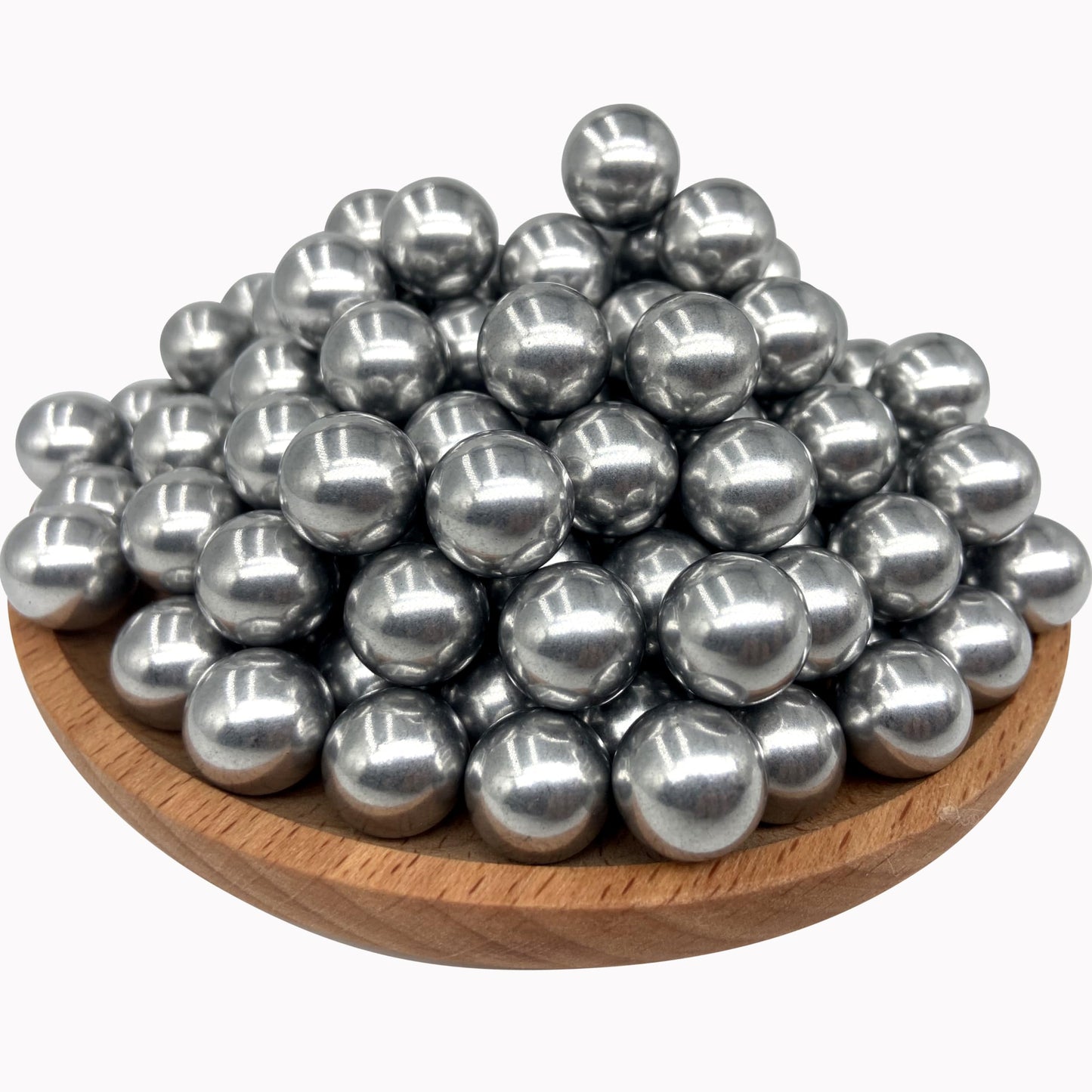 ALIEN PLAY 150 X 43 Cal Aluminum Balls for Self-Defense, Reusable Solid Hard .43 Caliber Ammo Fit for T4E Walther PPQ/ TPM1 and Glock17/G17 Gen 5(Silver Color)