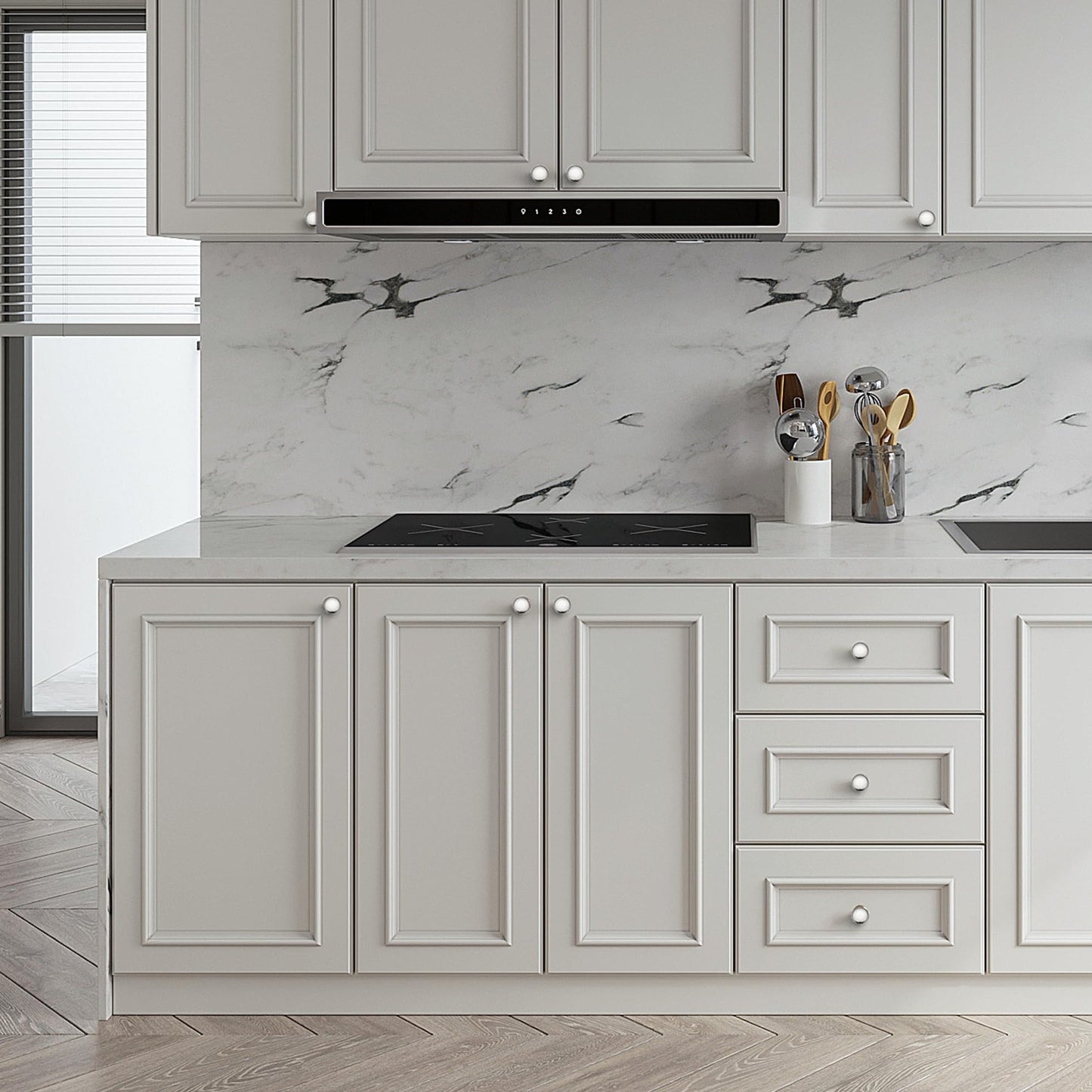 JOY DECOR 10 Pack Brushed Nickel Cabinet Drawer Hardware 30mm Kitchen Cabinet Knobs Drawer Pulls with Installation Screws for Dressers Kitchens Cupboard