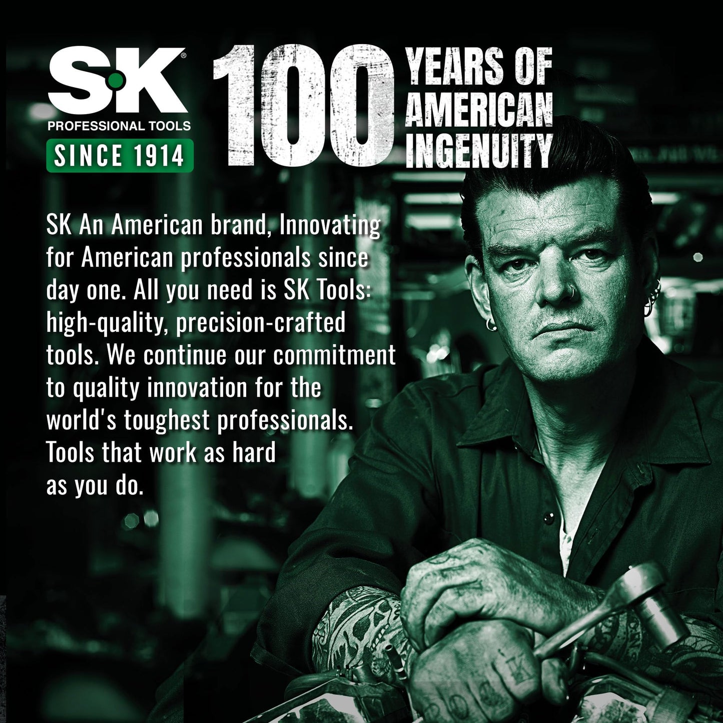 SK 1/4" Drive Gimbal Ratchet, 72 Tooth Gimbal Palm Ratchet, with Reversible Lever, Ideal for Tight Space