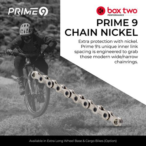 Box Two BMX Chain, 1/8 inch, 102 Links, Nickel Plated (102 Links)