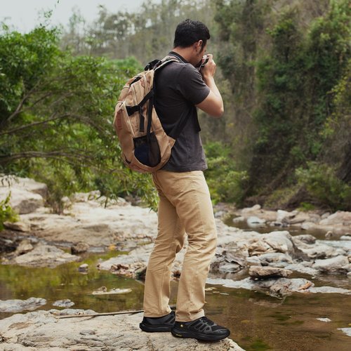 FitVille Men's Wide Hiking Shoes Water Repellent Trekking Trails Outdoor Sneakers Cushioned Lightweight Walking Running Shoes with Arch Support Black