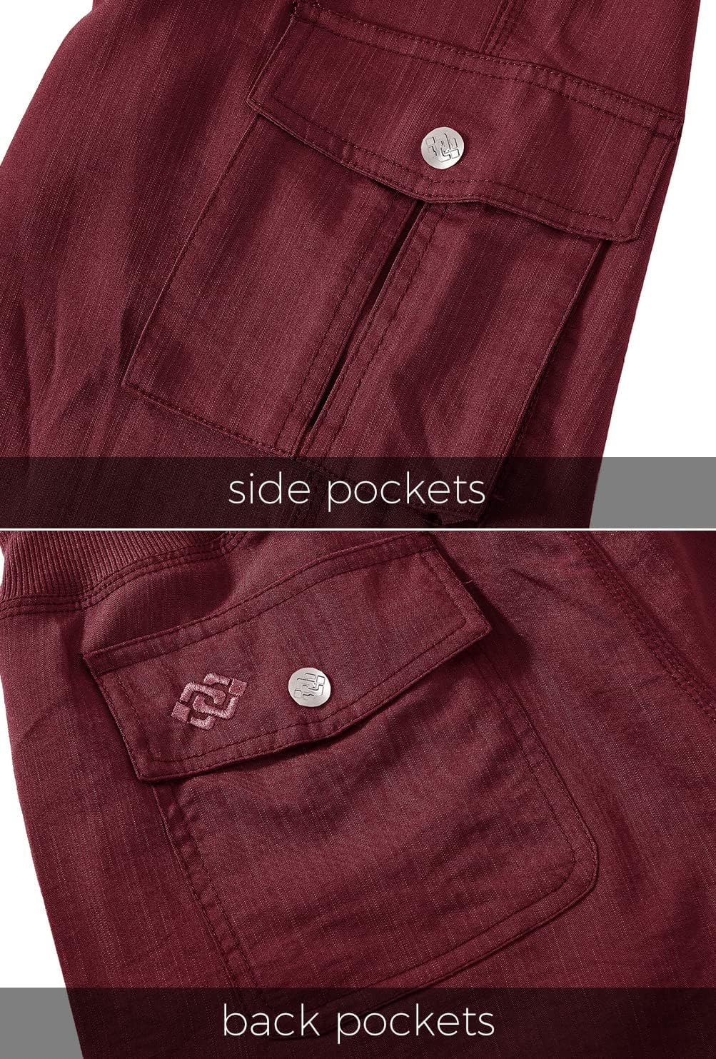 MoFiz Women's Capris - Lightweight Casual Pants with Pockets | Loose Fit Cargo for Hiking