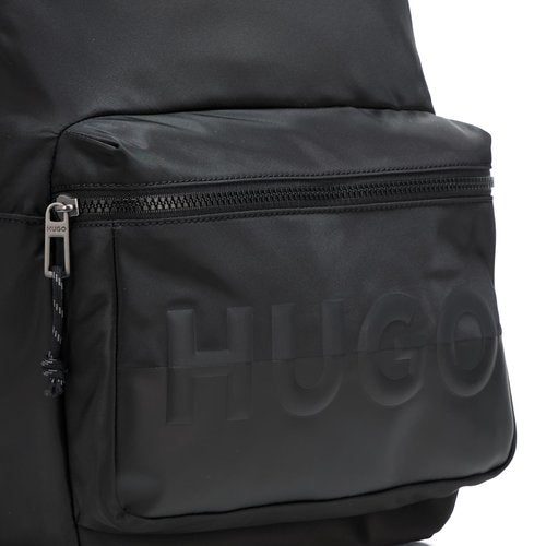 HUGO, Shade Logo Backpack, black gloss, PCE.