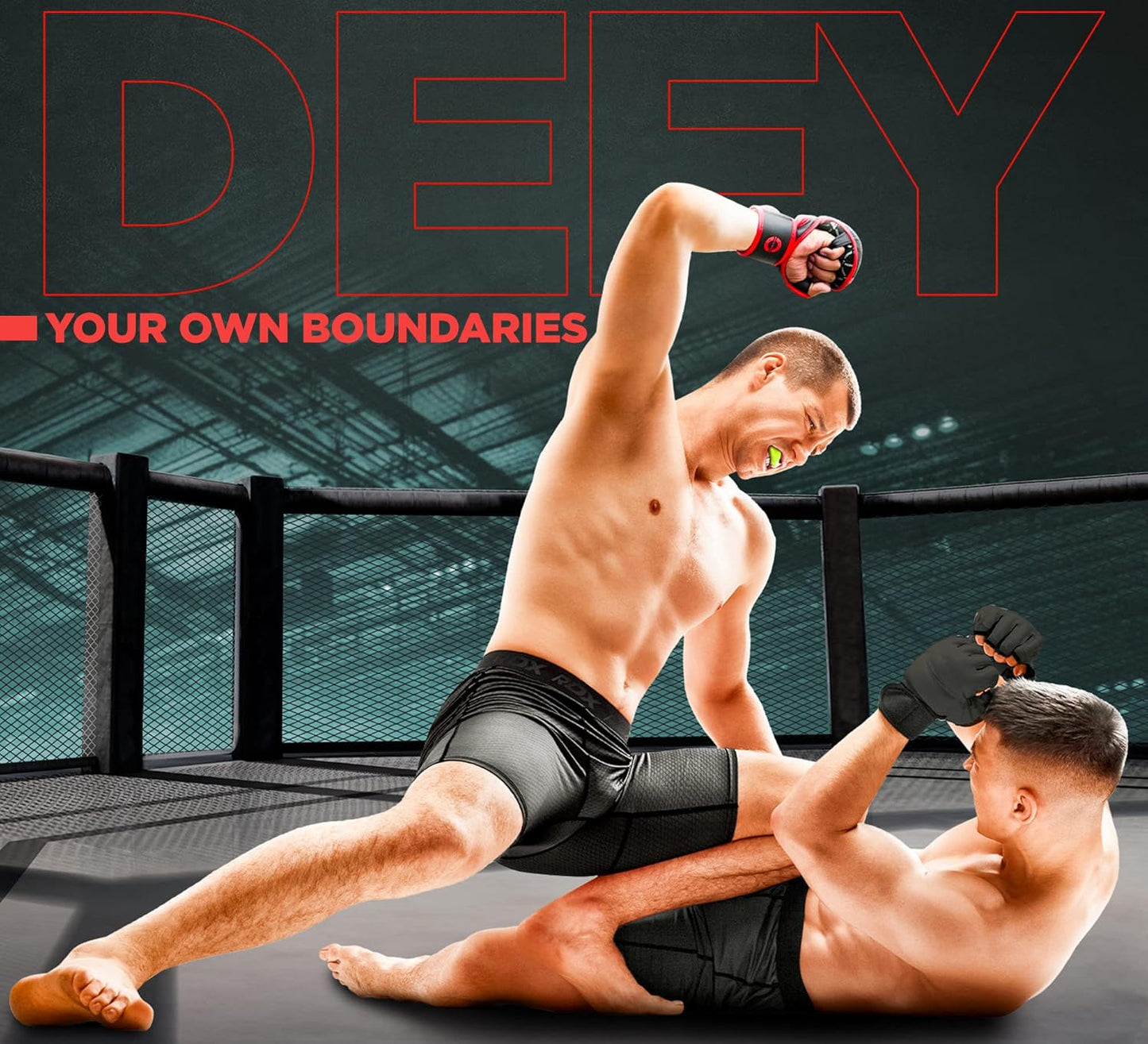 RDX Mouth Guard - Adult Gum Shield for Boxing, MMA, Kickboxing & More | Includes Storage Case, Fits Ages 12+