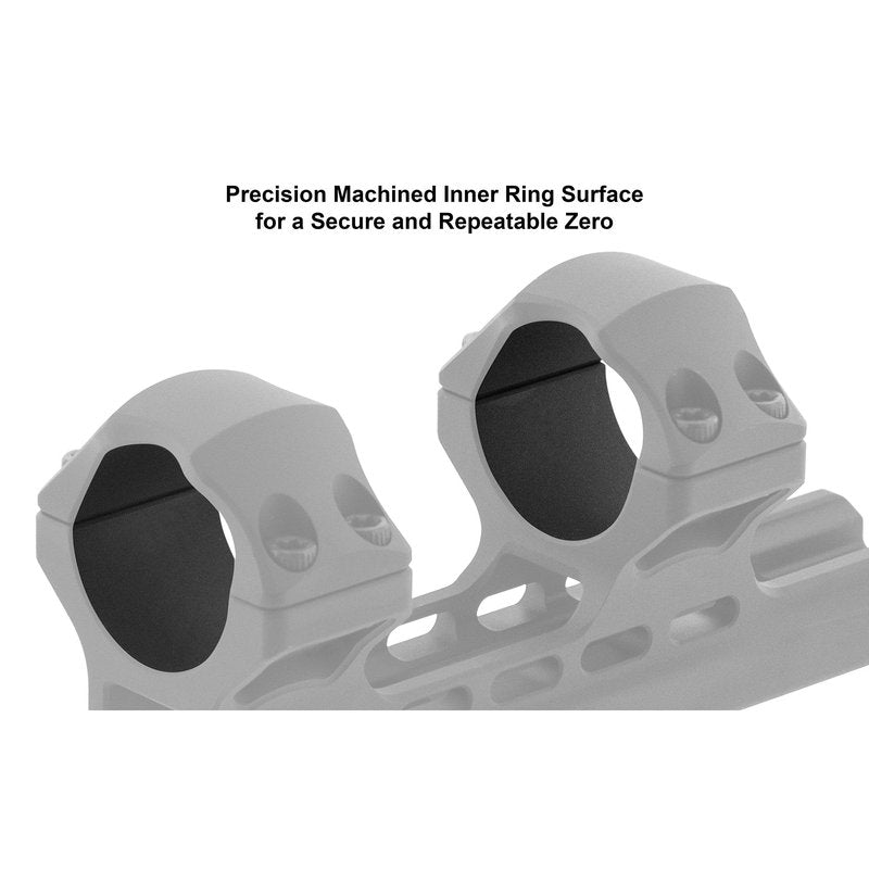 UTG Leapers AIR32234 Inc Accu-Sync Offset Picatinny Rings, 30mm High Profile, 34mm, Matte Black