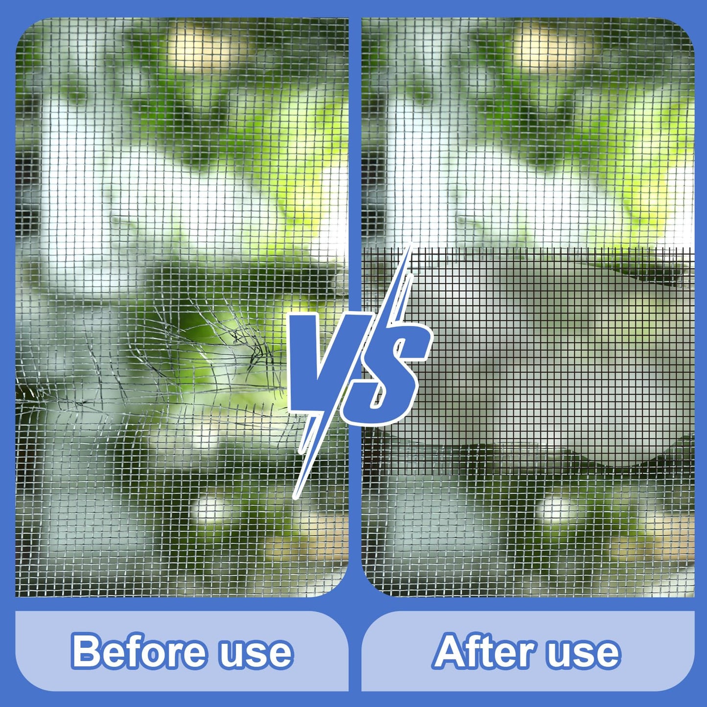 CroBlissful Extra Wide 5 inch x 20 ft Window Screen Tape Mesh Repair Strong Adhesive Waterproof Fiberglass Screen Repair Kit Patch for Window Door Tears Holes(Black)