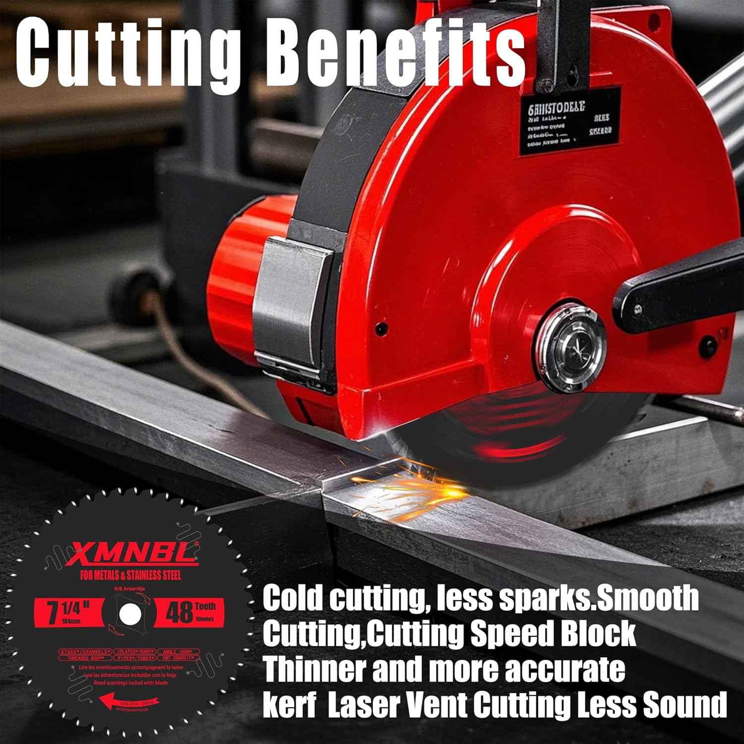 14-Inch Steel Cutting Saw Blade - 72T Carbide Replacement for Diablo D1472CF & Evolution Chop Saws