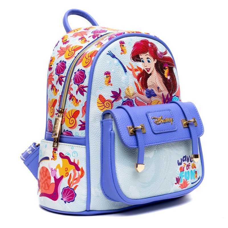 Wondapop The Little Mermaid - Ariel 11" Vegan Leather Fashion Mini Backpack
