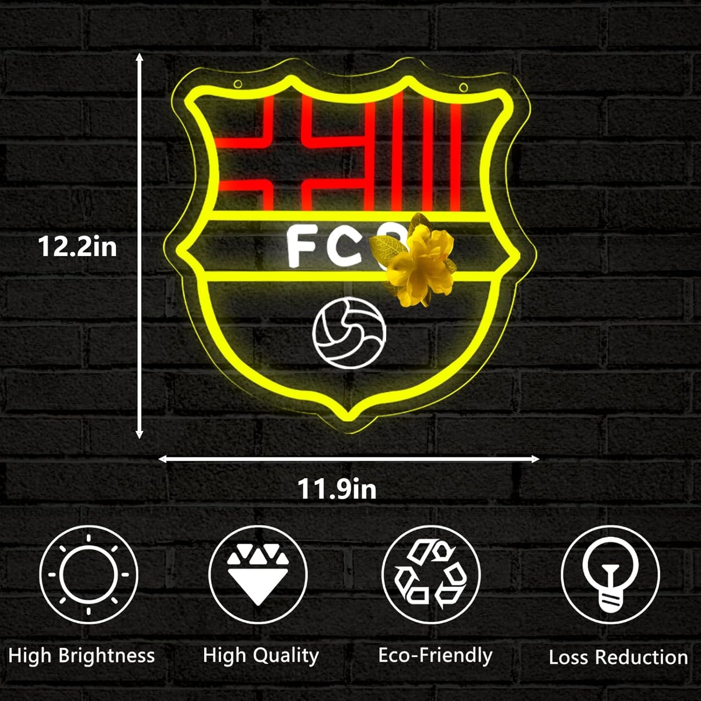 New York Yankees Neon Wall Sign - LED Baseball Team Decor for Man Cave & Bedroom, 13x15 Inch, Perfect Birthday & Christmas Gift